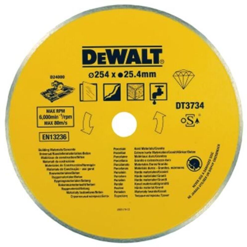 DEWALT DT3734 Tile saw blade 254mm x 25.4mm