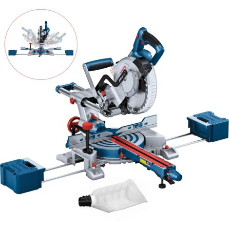 Bosch GCM18V-216D 18V BITURBO Cordless Double Bevel Mitre Saw 216mm Laser Bare