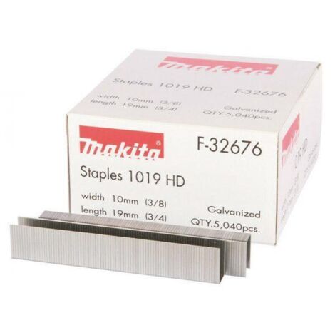 Makita F-32676 10mm x 19mm Smooth Shank Bright Finish Staples 5040pcs For DST221