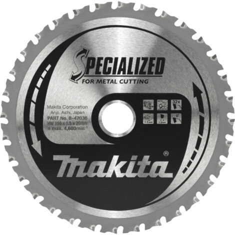 MAKITA B-47036 Specialized for Metal 150mm x 20mm x 32T