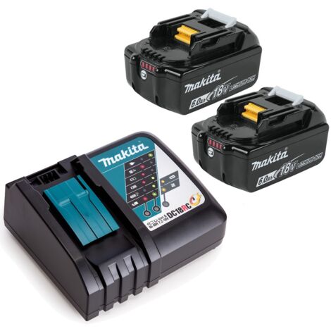 MAKITA BL1860B/DC18RC 2x6Ah 18v Charger & battery pack (1/3)