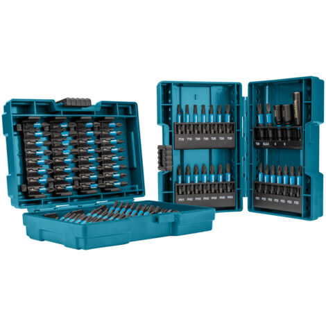 Makita – 90 piece impact torsion screwdriver bit set – Black coating for durability – 25mm and 50mm bits – For high torque applications (1/10)