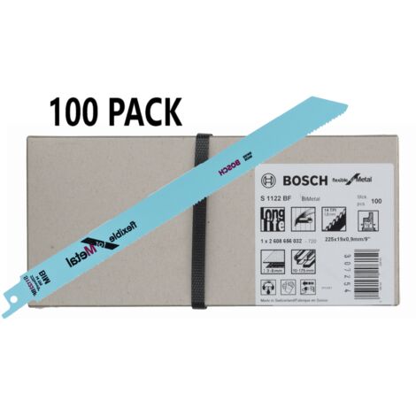 Bosch S 1122 Bf Flexible for Metal Reciprocating Saw Blade 225mm 14 TPI Pack of