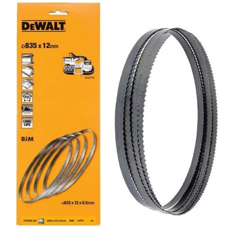 Dewalt DT8460 Bandsaw Blades 4 Pack - 835mm x 12mm x 14TPI Suits DCS371