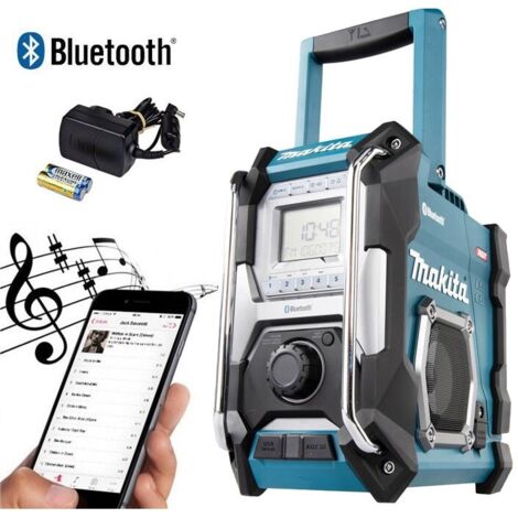 Makita MR002GZ Jobsite Radio With Bluetooth Blue