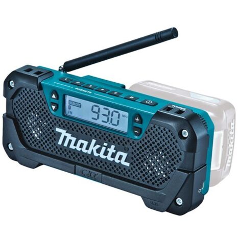 Makita MR052 10.8V CXT Job Site AM / FM Battery Cordless Radio Blue Bare Unit