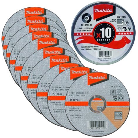 MAKITA D-18764 Cutting disc (Inox) 115mm x 1.2mm x 22.23mm (1/4)