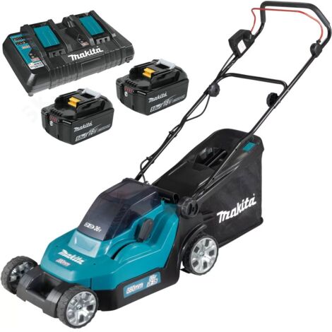 Makita DLM382PT2 18v / 36v LXT Cordless Lithium Battery Lawn Mower 2 x 5.0ah
