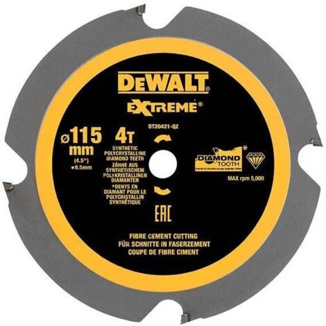 DeWALT DT20421-QZ 115mm 4T 9.5mm PCD Circ Saw Blade DCS571 (1/6)