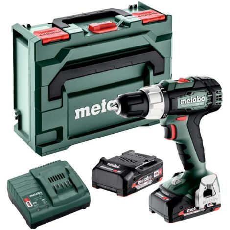 Metabo SB 18 L 18v Cordless Combi Drill With 2 x 2.0Ah Batteries In MetaBOX