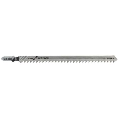 BOSCH T344DF Pack of 5 Bimetal Jigsaw Blades for Hardwoods