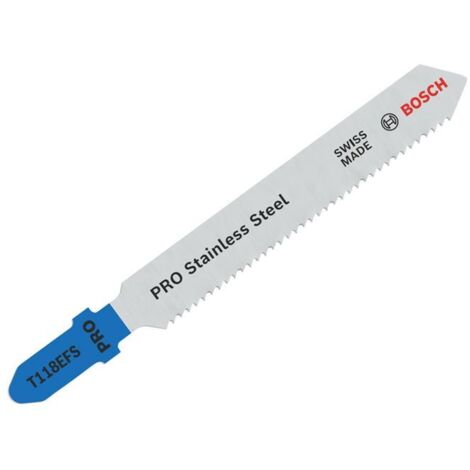 BOSCH T118EFS (pkt of 5) Basic for inox 83mm
