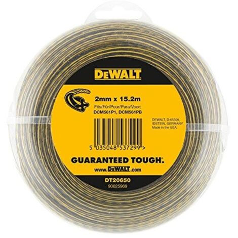 Dewalt DT20650-QZ Line Trimmer Wire 2mm 15.2m Dewalt DCM561 DCM561P1 DCM561PB