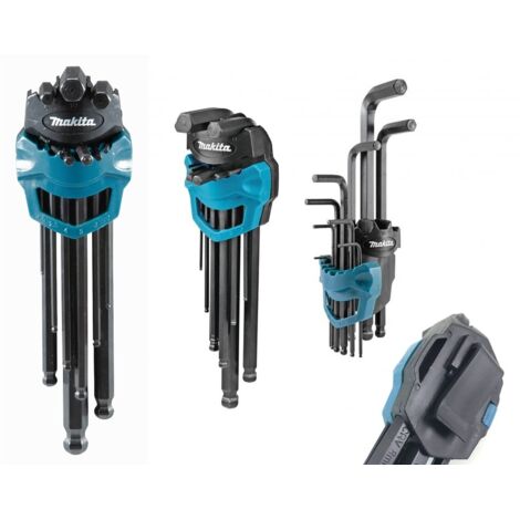 Makita B-65894 Hex Key Wrench 9 Piece Set (1/2)