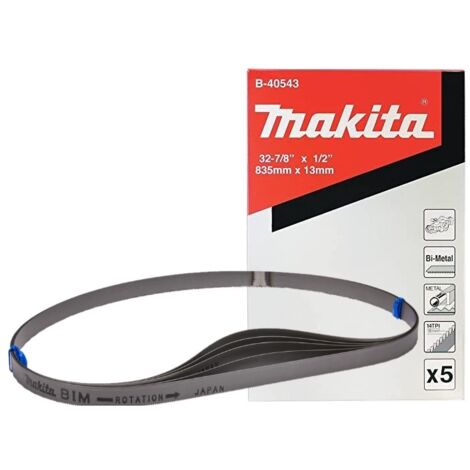 Makita B-40543 Bandsaw Blades 5 Pack 835mm x 13mm 14TPI DPB181 DPB182 DPB183