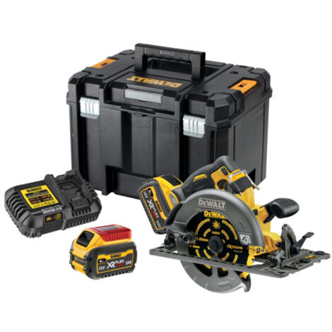 Dewalt – 54V XR FLEXVOLT circular saw DCS579T2GB – Brushless motor for extended runtime – 190mm blade – 2x 6.0Ah batteries included (1/10)