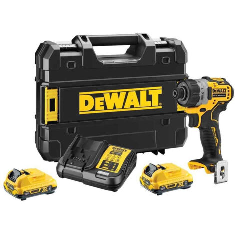 DeWalt DCF601D2-GB 12V 2 x 2Ah XR Brushless Sub Compact Screwdriver - BATTERIES