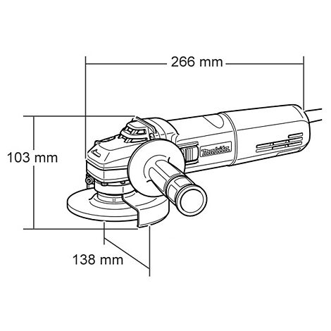 MAKITA GA5030R 240v Angle grinder 5" (125mm)