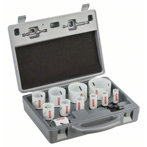 Bosch PRO 14 Piece Progressor Holesaw Set 2608584667 19mm 72mm HSS Pilot Drills