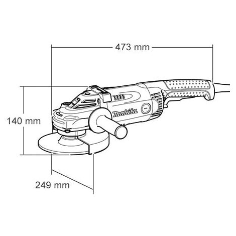 MAKITA GA9020KD 110v Angle grinder 9" (230mm)