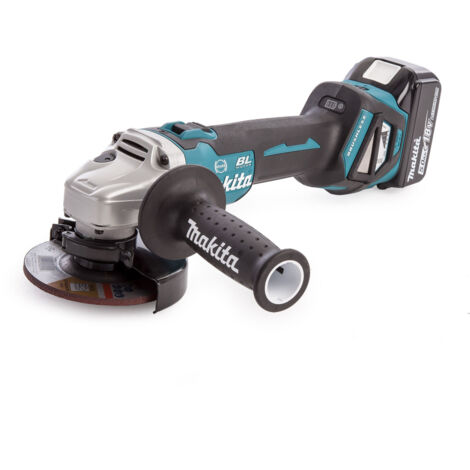 Makita DGA463RTJ 18v Cordless Brushless 115mm Angle Grinder 2 x Batteries & Case