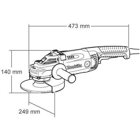 MAKITA GA9020 240v Angle grinder 9" (230mm)