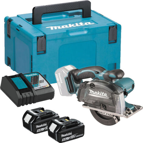 MAKITA DCS552RTJ 18v Circ metal cutting saw 136mm blade (1/5)