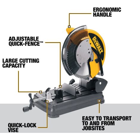 DEWALT DW872L 110v Portable cut off saw 355mm blade