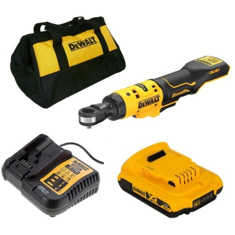 DEWALT DCF512D1 XR 1/2in Open Head Ratchet 18V 1 x 2.0Ah Li-ion DEWDCF512D1