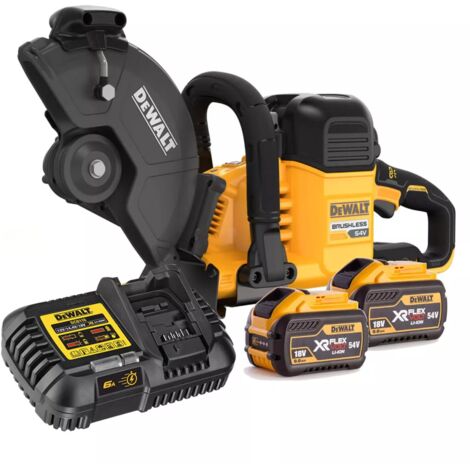 DeWALT DCS691X2-GB 54V XR Flex volt 230mm Cut-Off Saw With 2x 9Ah Batteries