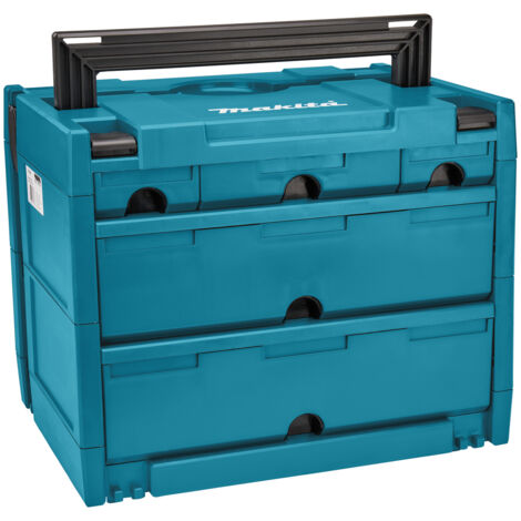 Makita P-84349 MAKPAC 5 Drawer Stacking Connector Tool Case TYPE 4 + 5 Draws
