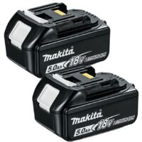 MAKITA BL1850B x2 18v Li-ion battery 5.0Ah