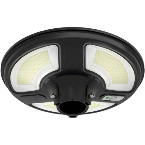 Tête de poteau solaire led v-tac 10w 4000k ip65 avec détecteur de mouvement vt-65w - 5152