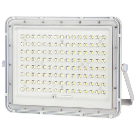 Projecteur LED V-TAC 20 W avec télécommande et panneau solaire, blanc froid, IP65