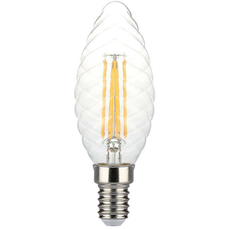 Ampoule LED E14 4W 100LM/W Filament de bougie 3000K Dimmable
