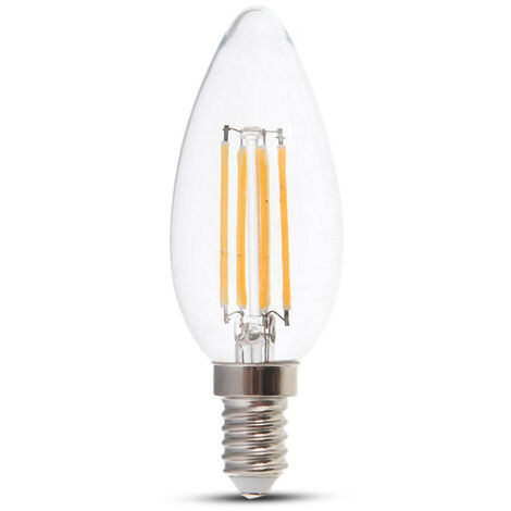 V-TAC Ampoule LED E14 4W Filament Bougie 3000K Dimmable