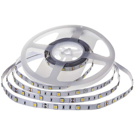 V-TAC Bande LED SMD5050 6W/m 5m 30 LED/m 12V 3000K IP20 10mm