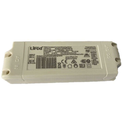 Alimentation de pilote triac dimmable V-TAC 11410 pour panneaux LED 40 W (1/2)