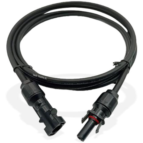 Câble Solaire MEIRRAI 4mm², 3m, Avec Connecteurs - Imperméable IP67, Pour Panneaux Photovoltaïques
