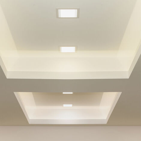 V-TAC Mini Panneau LED 3W Encastré Carré 3000K