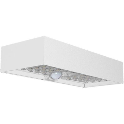 V-Tac – Applique solaire LED 6 W avec panneau solaire et capteur PIR – Lumière blanche naturelle – IP65 pour extérieur – Économie d'énergie