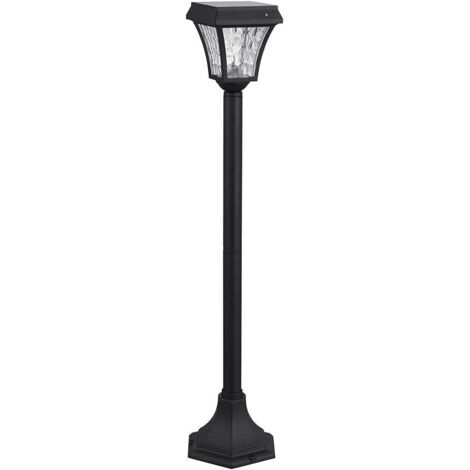 V-TAC VT-984 Lampe solaire sur pied de jardin à LED 2W 110LM changement de couleur 3IN1 switch corps noir 94cm Étanche IP65 - SKU 2891