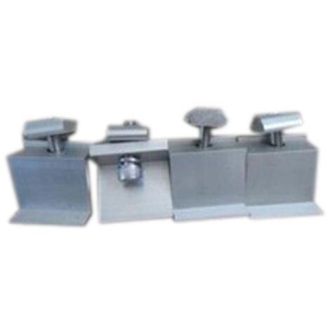 V-Tac – Pince à bornes en aluminium pour panneaux solaires – Lot de 4 pièces – Fixation sécurisée VT-545 et VT-450 – 11388