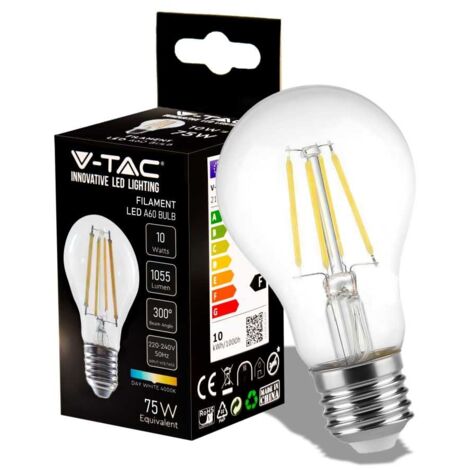 V-Tac VT-1981 Ampoule LED 10W lampe à incandescence E27 A67 lumière blanc chaud 3000K - 214410 (1/5)
