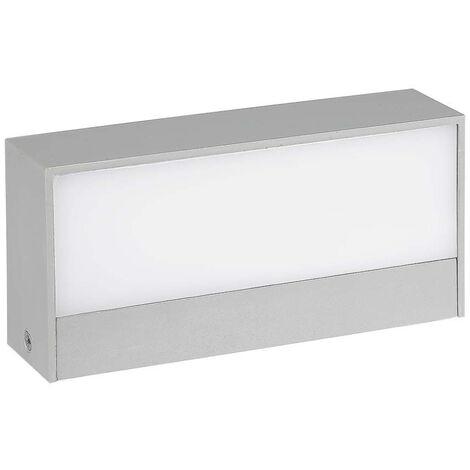 Lampe LED rectangulaire V-TAC 9 W à double faisceau, gris clair, blanc chaud, IP65 (1/5)