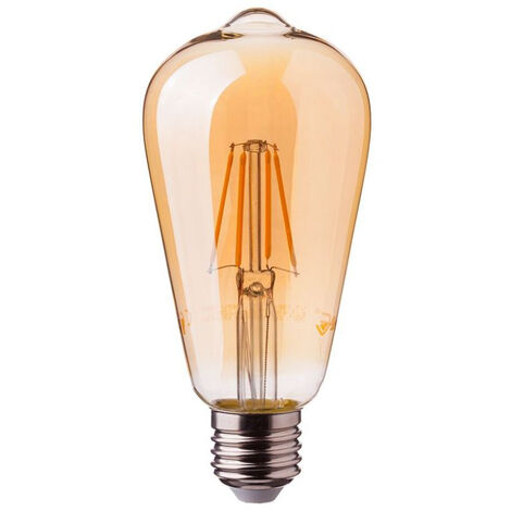 Ampoule LED V-TAC E27 4W ST64 à filament ambre blanc chaud