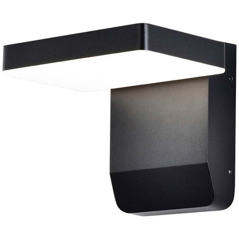 V-TAC VT-11020 applique murale led carrée 17W 150lm/w éclairage de façade couleur noire 3000k design moderne IP65 sku 2944