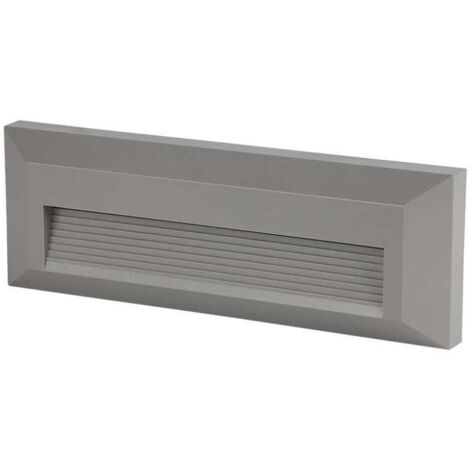 Spot led rectangulaire v-tac 3w 4000k ip65 gris vt-1162 - 211330