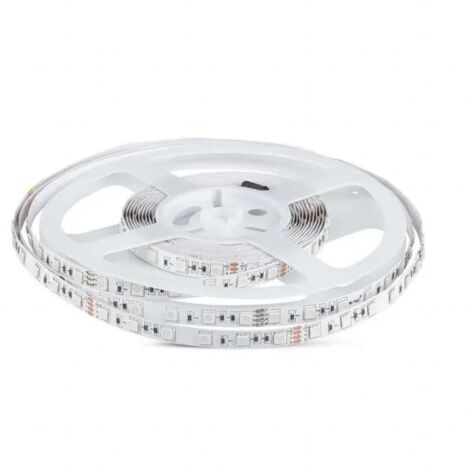 Bande LED V-TAC SMD5050 9 W/m 5 m 60 LED/m 24 V Blanc chaud IP20 10 mm