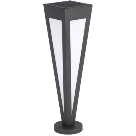 Lampadaire de jardin solaire à LED V-TAC 2 W 635 cm avec télécommande, noir, blanc chaud, IP65 (1/5)